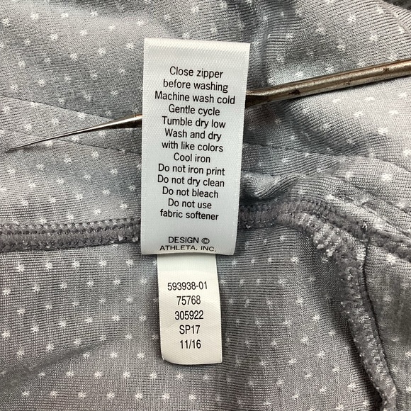 Athleta Heavenly Hail Hoodie Jacket 1/2 Zip Sweater Stripe - Picture 10 of 11